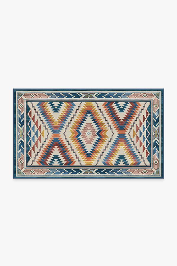 Dessa Diamond Polychrome Rug 3'x5' | Stain-Resistant