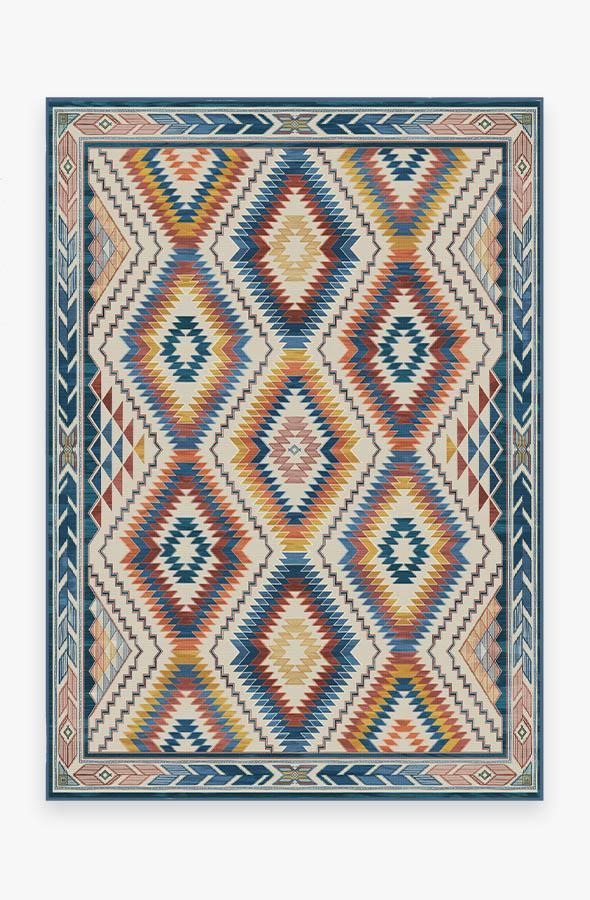 Dessa Diamond Polychrome Rug 5'x7' | Stain-Resistant