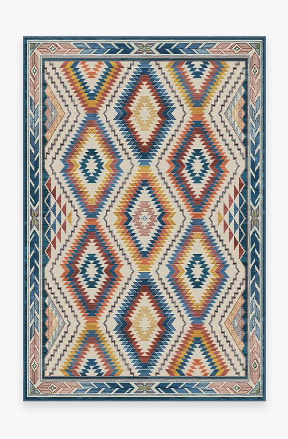 Dessa Diamond Polychrome Rug 6'x9' | Stain-Resistant