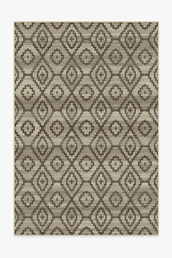 Diamond Trellis Neutral Rug 6'x9' | Stain-Resistant