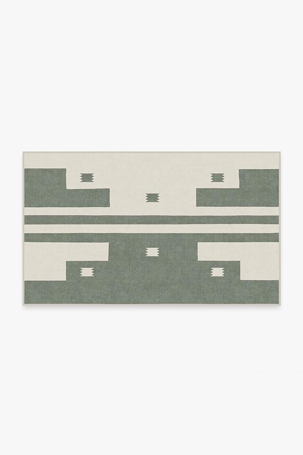 Domo Sage Rug 3'x5' | Stain-Resistant