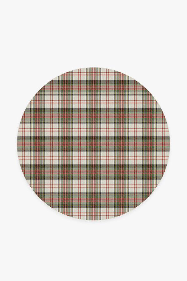 Dress Stewart Tartan Rug 6' Round | Stain-Resistant