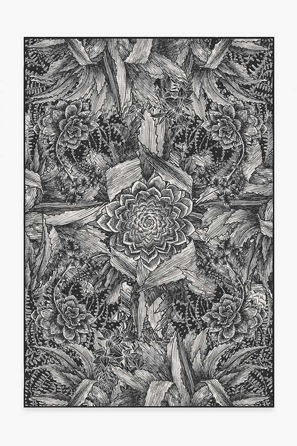 Echeveria Black Rug 6'x9' | Stain-Resistant