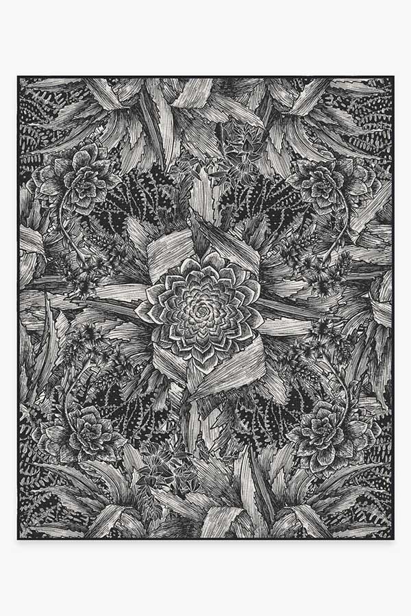 Echeveria Black Rug 8'x10' | Stain-Resistant