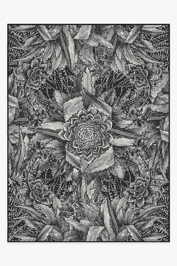 Echeveria Black Rug 9'x12' | Stain-Resistant