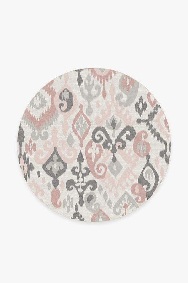 Eisley Soft Pink Rug 6' Round | Stain-Resistant
