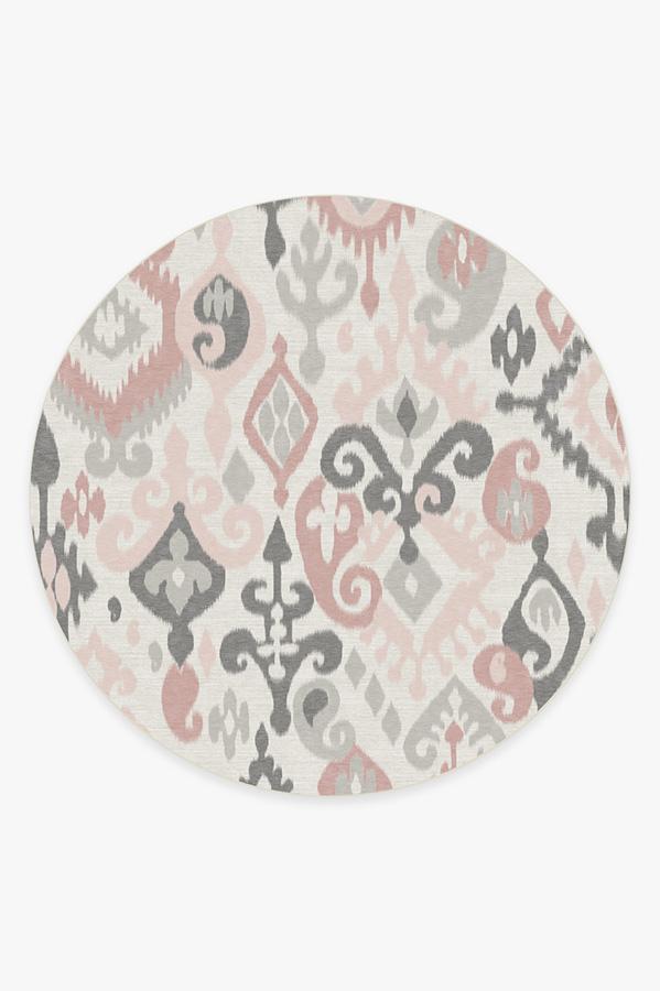 Eisley Soft Pink Rug 8' Round | Stain-Resistant