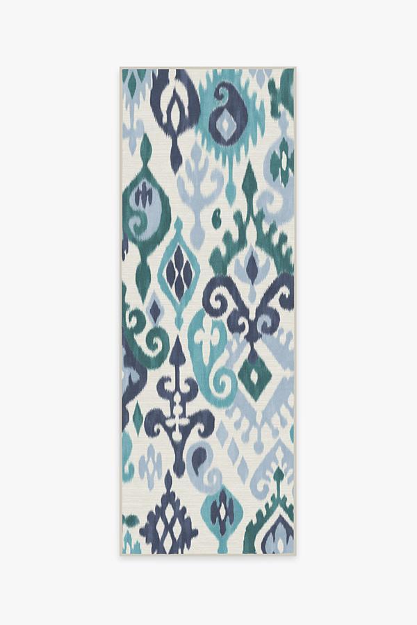 Eisley Teal Rug 2.5'x10' | Stain-Resistant