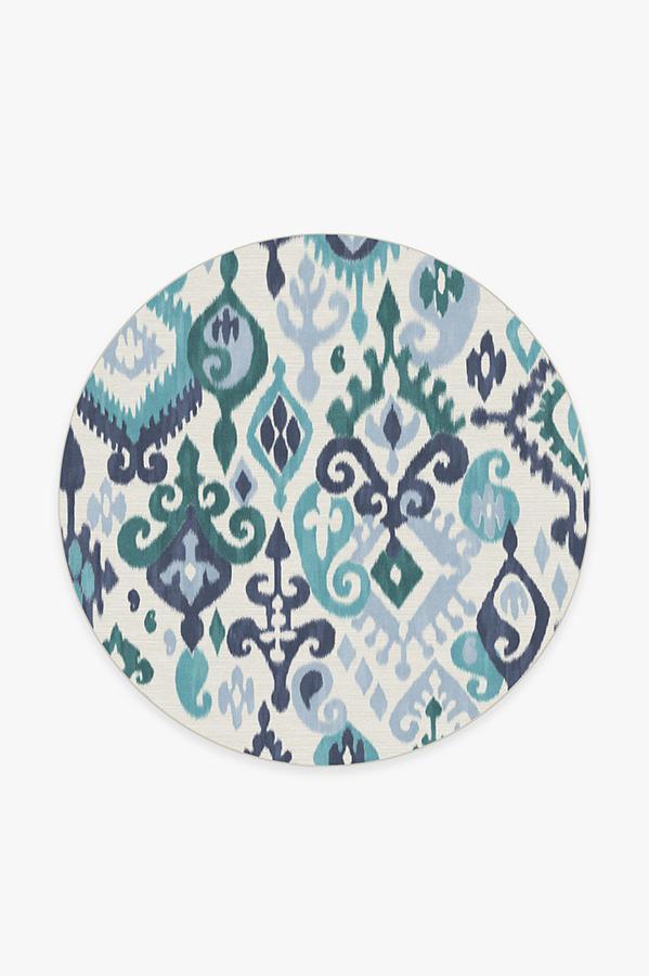 Eisley Teal Rug 6' Round | Stain-Resistant