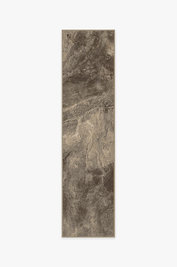 Emperador Marble Rug 2.5'x10' | Stain-Resistant