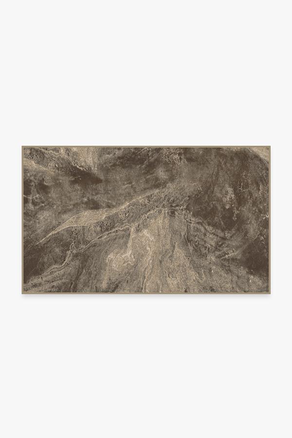 Emperador Marble Rug 3'x5' | Stain-Resistant