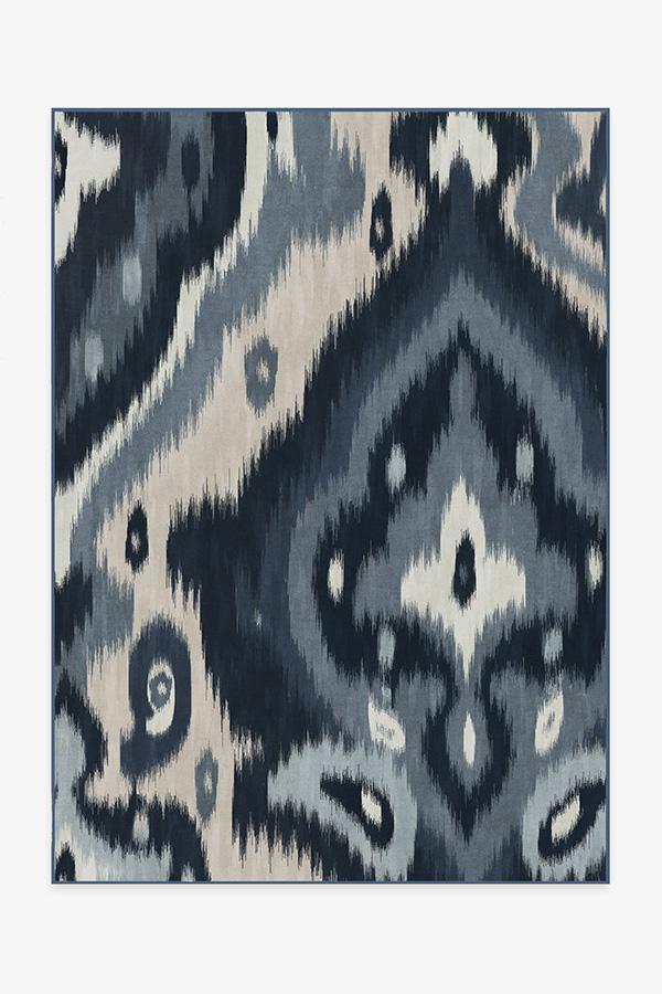 Endah Blue Rug 5'x7' | Stain-Resistant