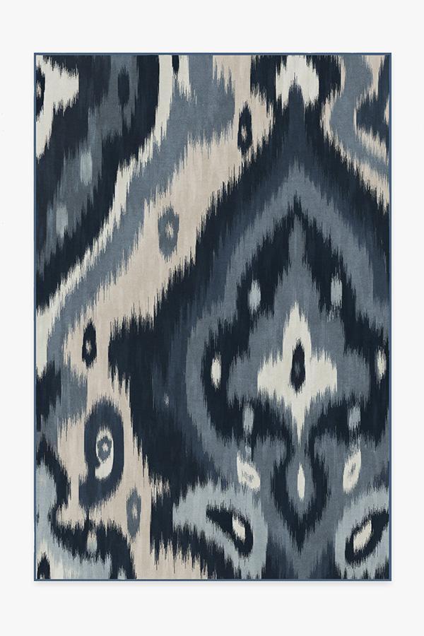 Endah Blue Rug 6'x9' | Stain-Resistant