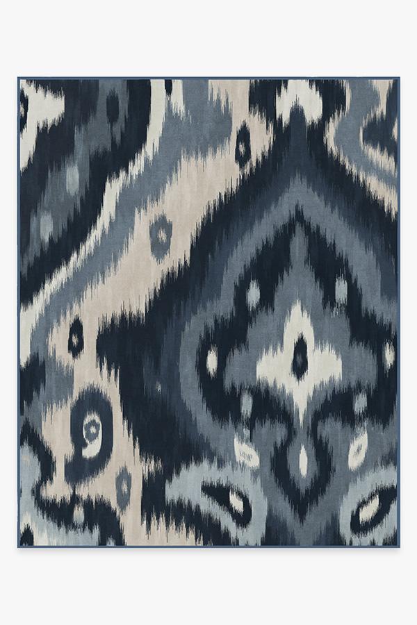 Endah Blue Rug 8'x10' | Stain-Resistant
