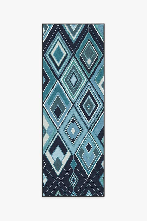 Esra Midnight Rug 2.5'x7' | Stain-Resistant
