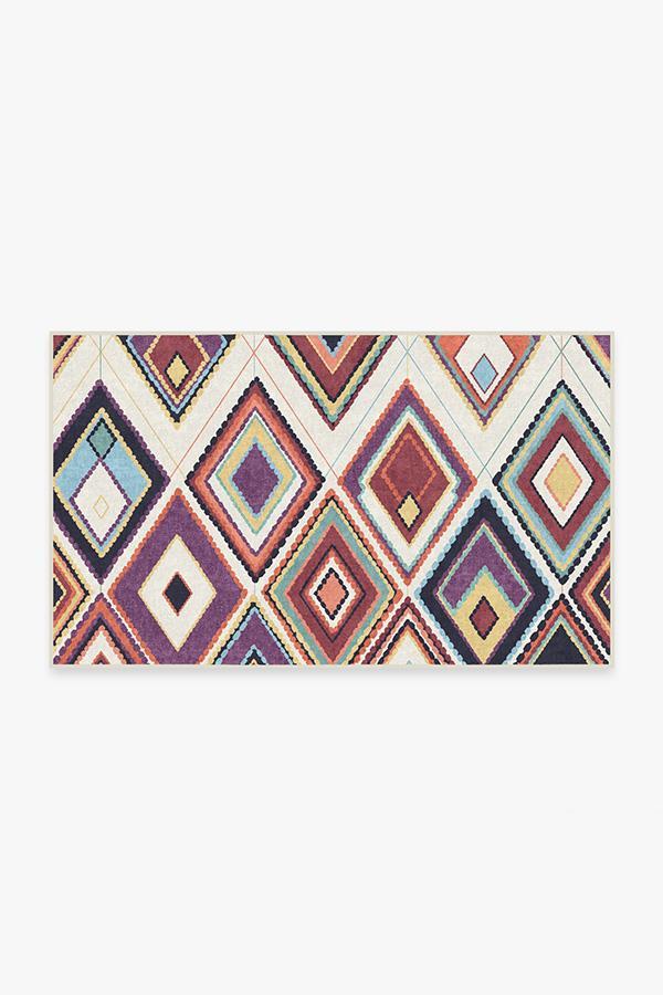 Esra Polychrome Rug 3'x5' | Stain-Resistant