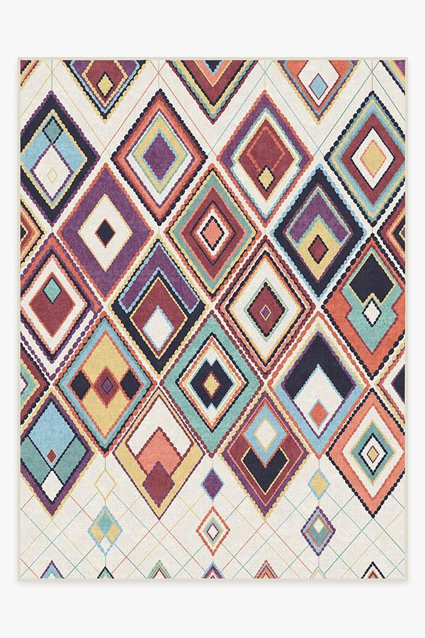 Esra Polychrome Rug 9'x12' | Stain-Resistant