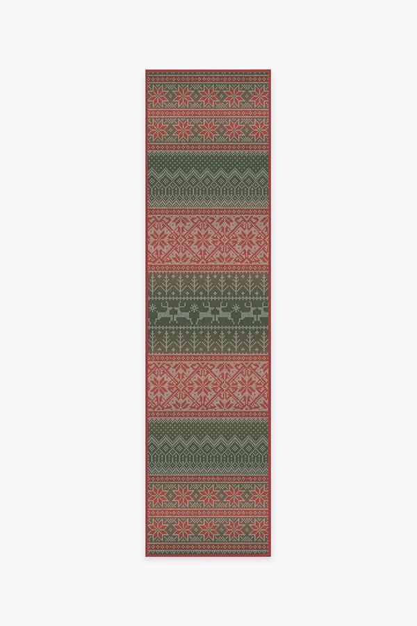Fair Isle Multicolor Rug 2.5'x10' | Stain-Resistant
