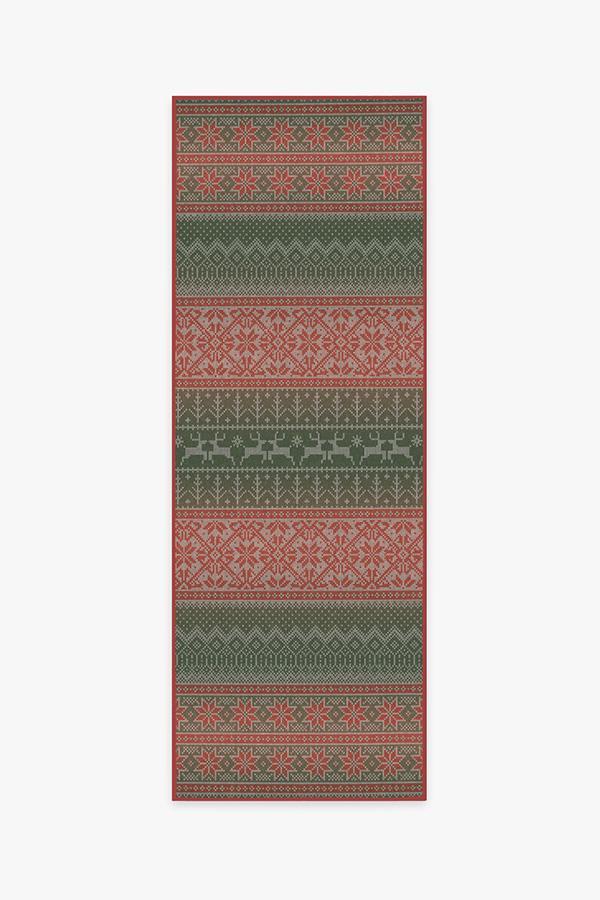 Fair Isle Multicolor Rug 2.5'x7' | Stain-Resistant