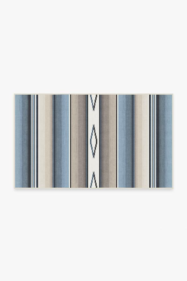 Falsa Stripes Blue Rug 3'x5' | Stain-Resistant