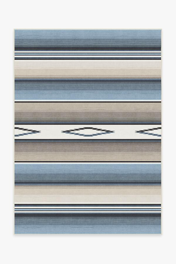 Falsa Stripes Blue Rug 5'x7' | Stain-Resistant