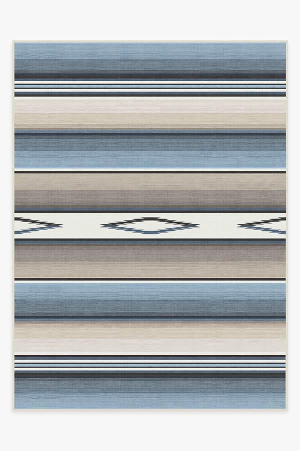 Falsa Stripes Blue Rug 9'x12' | Stain-Resistant