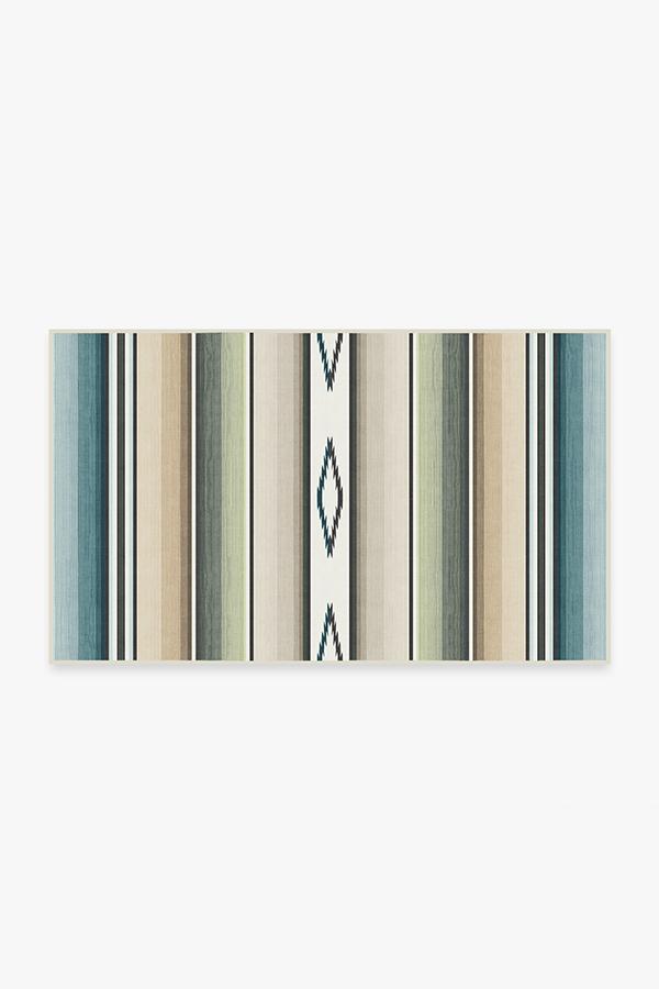 Falsa Stripes Sage Rug 3'x5' | Stain-Resistant