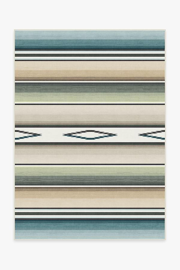 Falsa Stripes Sage Rug 5'x7' | Stain-Resistant