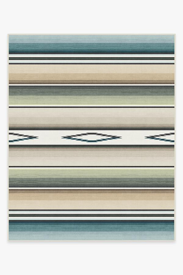 Falsa Stripes Sage Rug 8'x10' | Stain-Resistant