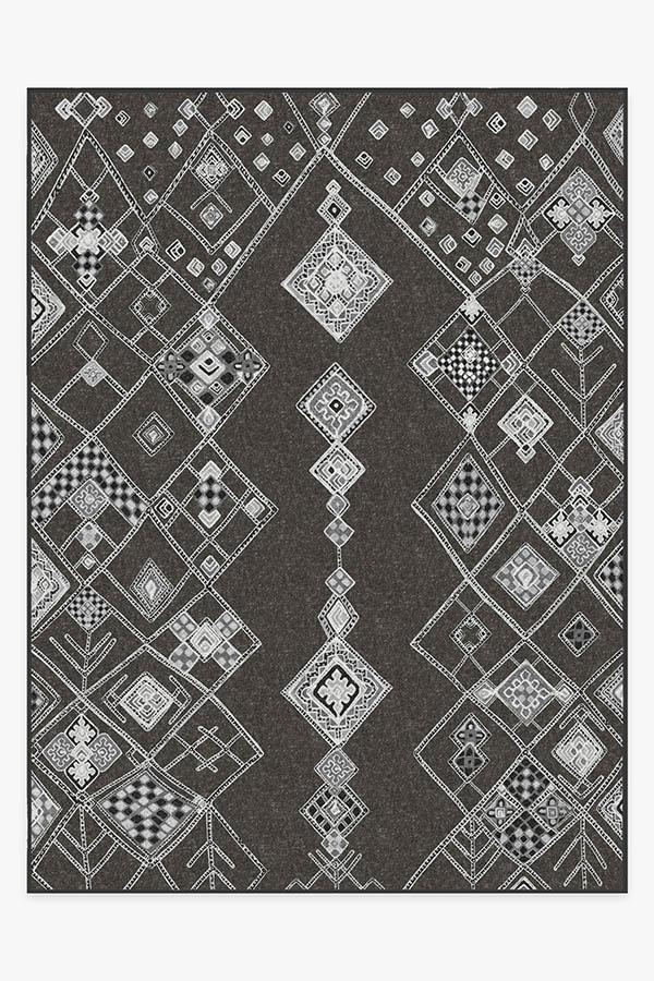 Farah Charcoal Rug 9'x12' | Stain-Resistant