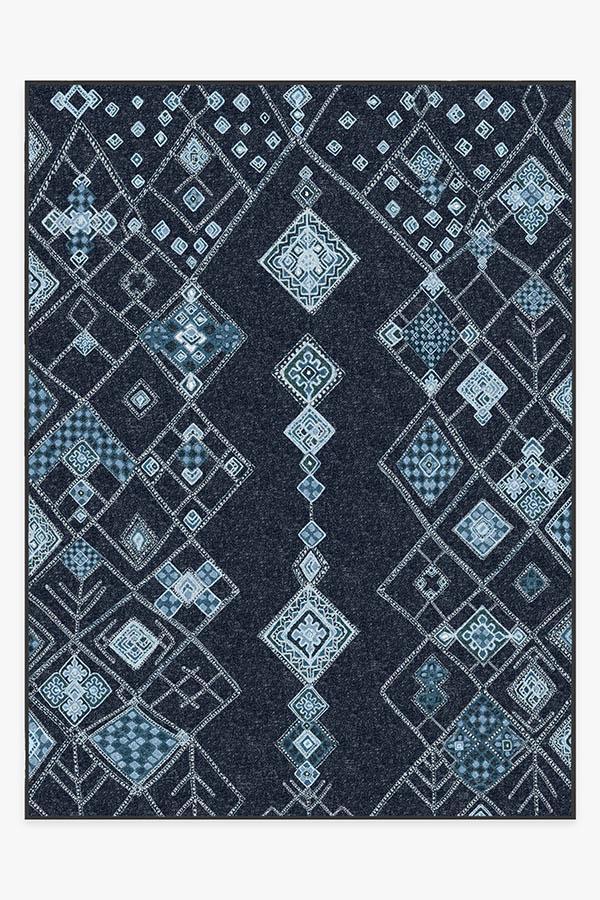 Farah Midnight Rug 9'x12' | Stain-Resistant