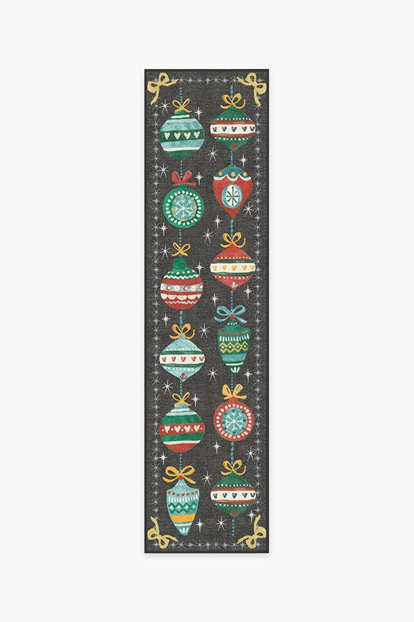 Festive Garland Multicolor Rug 2.5'x10' | Stain-Resistant