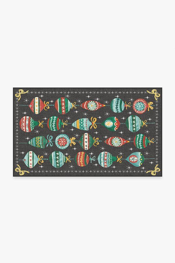 Festive Garland Multicolor Rug 3'x5' | Stain-Resistant