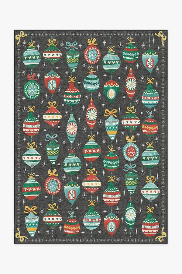 Festive Garland Multicolor Rug 5'x7' | Stain-Resistant