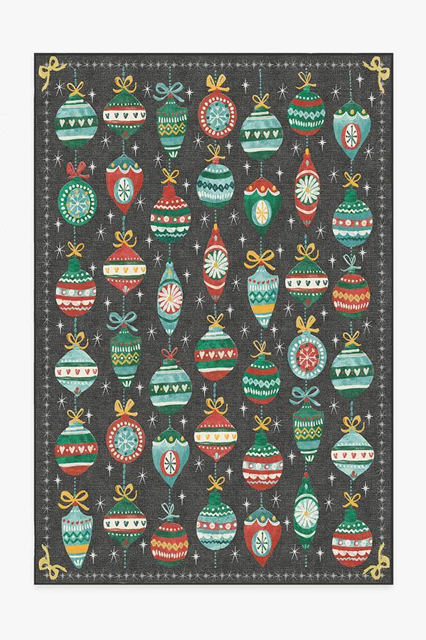 Festive Garland Multicolor Rug 6'x9' | Stain-Resistant