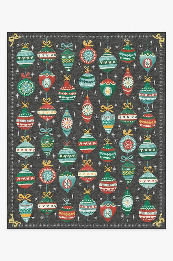 Festive Garland Multicolor Rug 8'x10' | Stain-Resistant