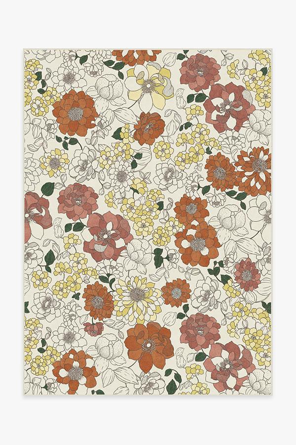 Floret Sunrise Rug 5'x7' | Stain-Resistant