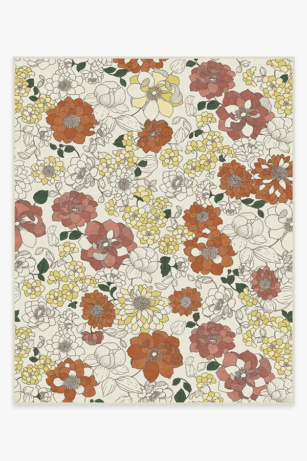 Floret Sunrise Rug 8'x10' | Stain-Resistant