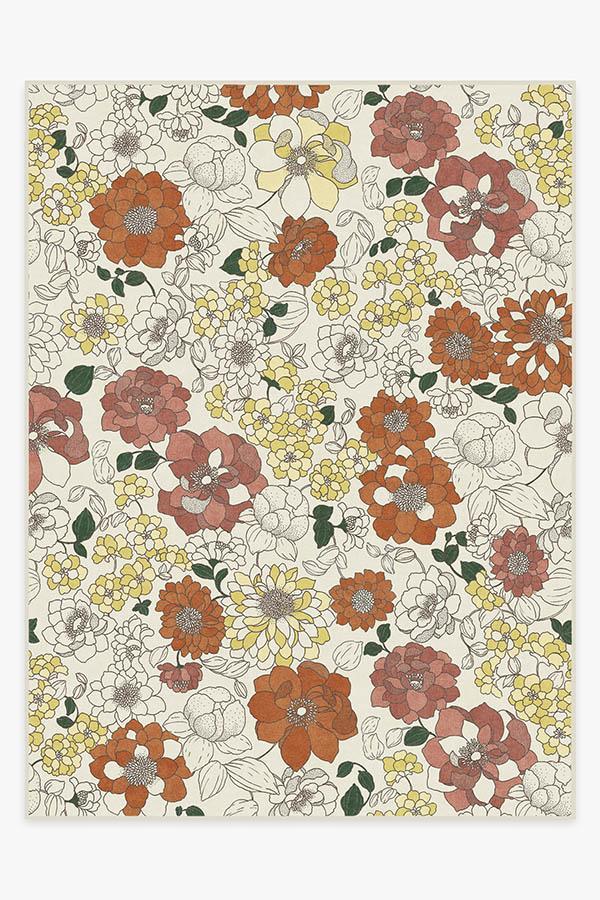 Floret Sunrise Rug 9'x12' | Stain-Resistant