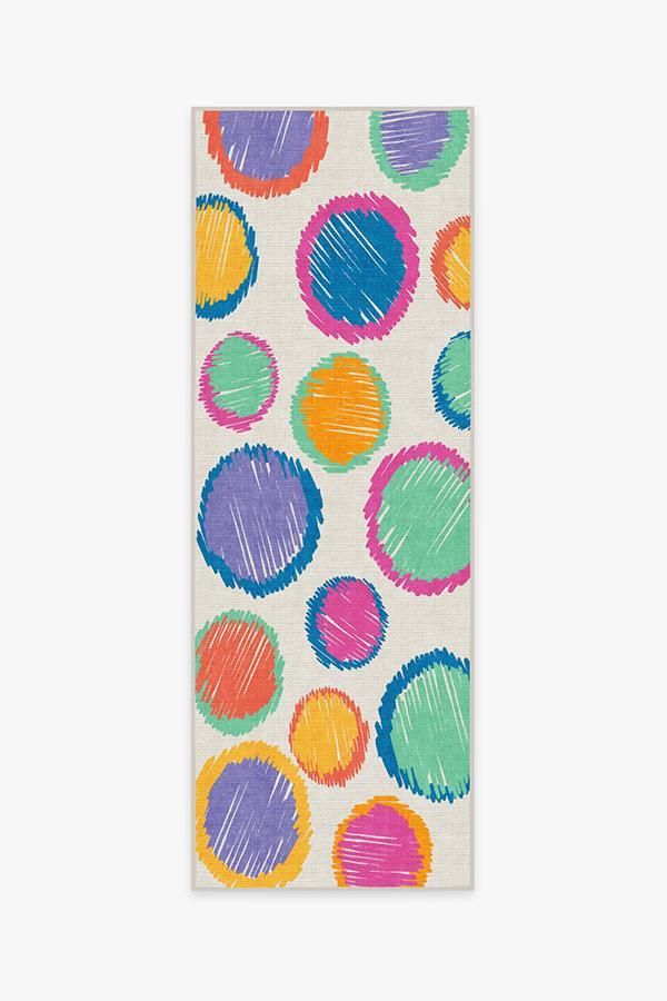 Freckles Multicolor Rug 2.5'x7' | Stain-Resistant