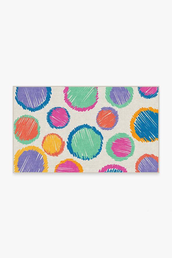 Freckles Multicolor Rug 3'x5' | Stain-Resistant