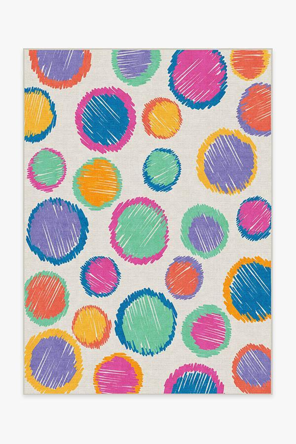 Freckles Multicolor Rug 5'x7' | Stain-Resistant