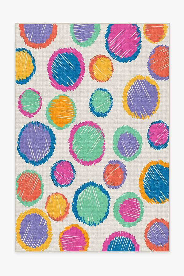 Freckles Multicolor Rug 6'x9' | Stain-Resistant