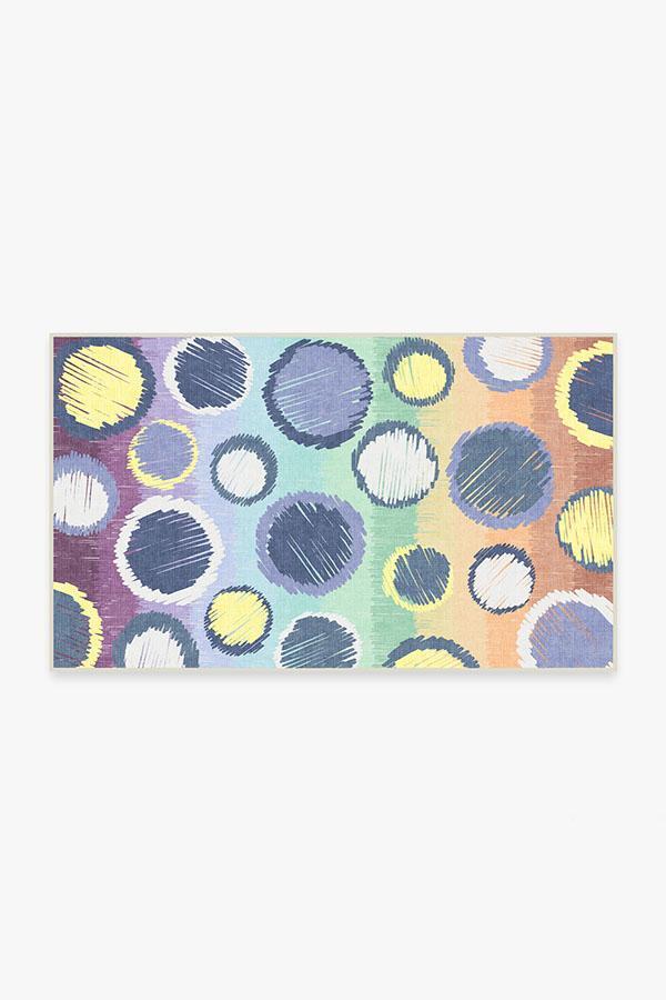 Freckles Rainbow Rug 3'x5' | Stain-Resistant