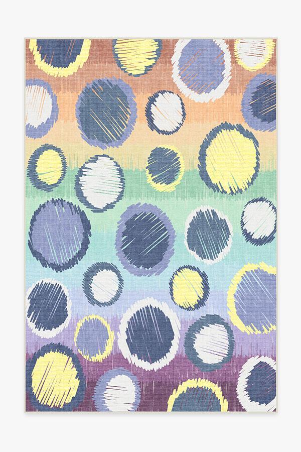 Freckles Rainbow Rug 6'x9' | Stain-Resistant