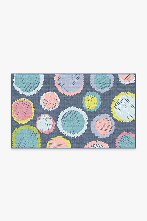 Freckles Teal Rug 3'x5' | Stain-Resistant