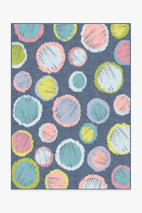 Freckles Teal Rug 5'x7' | Stain-Resistant