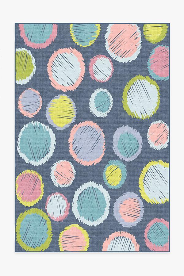 Freckles Teal Rug 6'x9' | Stain-Resistant