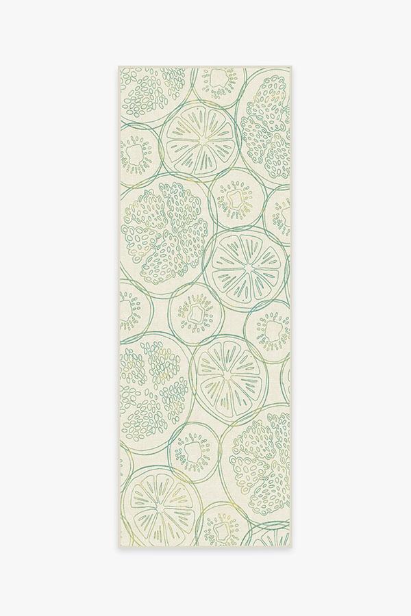 Fruit Punch Lime Rug 2.5'x7' | Stain-Resistant