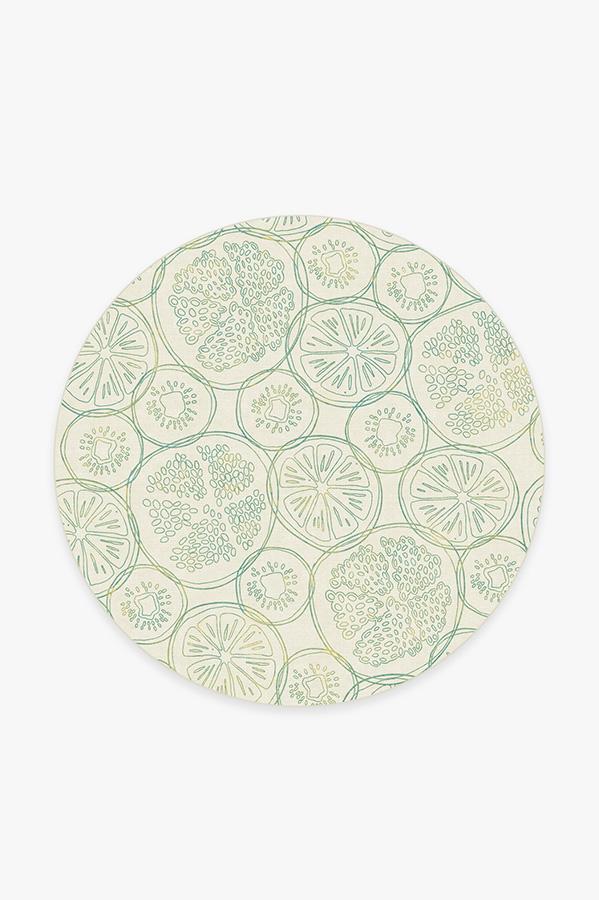 Fruit Punch Lime Rug 6' Round | Stain-Resistant